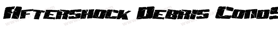 Aftershock Debris CondSolid Italic字体转换